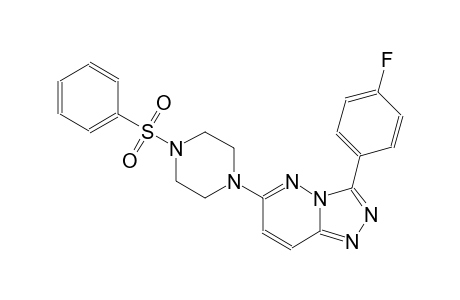 [1,2,4]triazolo[4,3-b]pyridazine, 3-(4-fluorophenyl)-6-[4-(phenylsulfonyl)-1-piperazinyl]-