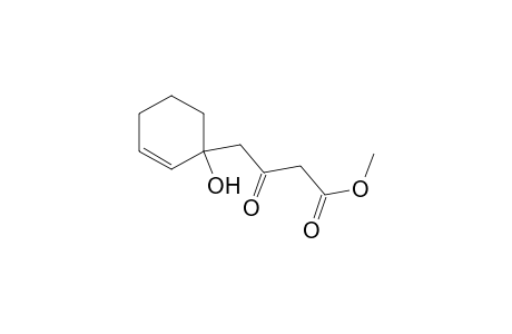 2-Cyclohexene-1-butanoic acid, 1-hydroxy-.beta.-oxo-, methyl ester