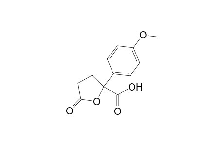 (R)-5-Oxo-2-(4-methoxyphenyl)tetrahydrofuran-2-caboxylic acid