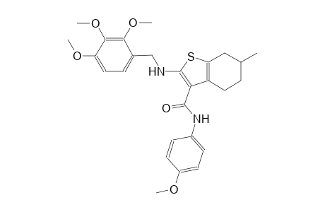 benzo[b]thiophene-3-carboxamide, 4,5,6,7-tetrahydro-N-(4-methoxyphenyl)-6-methyl-2-[[(2,3,4-trimethoxyphenyl)methyl]amino]-