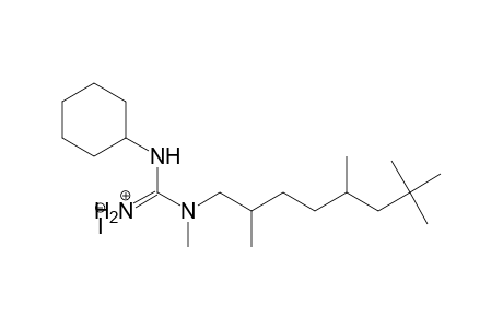 Guanidine, N'-cyclohexyl-N-methyl-N-(2,5,7,7-tetramethyloctyl)-,monohydriodide