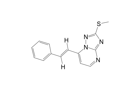 trans-2-(METHYLTHIO)-7-STYRYL-s-TRIAZOLO[1,5-a]PYRIMIDINE