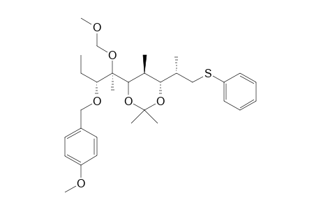 (2S,3S,4S,5R,6R,7R)-3,5-Isopropylidenedioxy-7-(4-methoxybenzyloxy)-6-methoxymetoxy-1-(phenylthio)-2,4,6-trimethylnonane