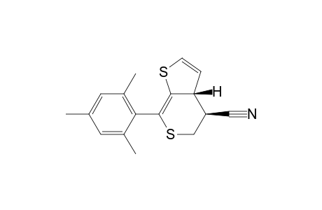 5H-Thieno[2,3-c]thiopyran-4-carbonitrile, 3a,4-dihydro-7-(2,4,6-trimethylphenyl)-, cis-