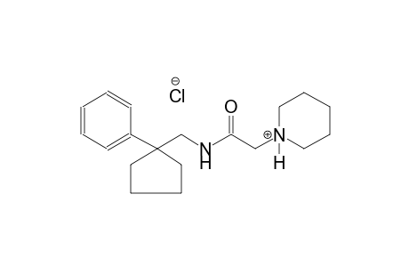 piperidinium, 1-[2-oxo-2-[[(1-phenylcyclopentyl)methyl]amino]ethyl]-, chloride