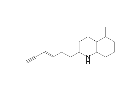 5-Methyl-2-(3'-hexen-5'-yn-1'-yl)-decahydroquinoline