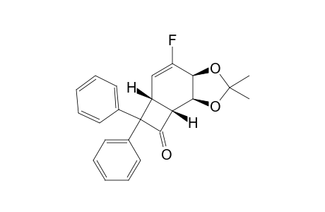 (3aS,5aS,7aR,7bS)-4-fluoranyl-2,2-dimethyl-6,6-diphenyl-3a,5a,7a,7b-tetrahydrocyclobuta[g][1,3]benzodioxol-7-one