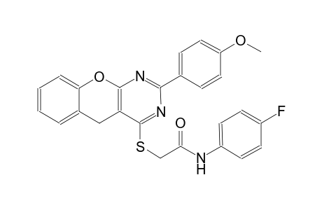 acetamide, N-(4-fluorophenyl)-2-[[2-(4-methoxyphenyl)-5H-[1]benzopyrano[2,3-d]pyrimidin-4-yl]thio]-