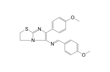 imidazo[2,1-b]thiazol-5-amine, 2,3-dihydro-6-(4-methoxyphenyl)-N-[(E)-(4-methoxyphenyl)methylidene]-