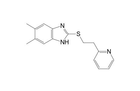 5,6-dimethyl-2-{[2-(2-pyridyl)ethyl]thio}benzimidazole