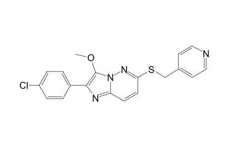 2-(4-Chlorophenyl)-3-methoxy-6-(4-pyridylmethylsulfanyl)imidazo[1,2-b]pyridazine