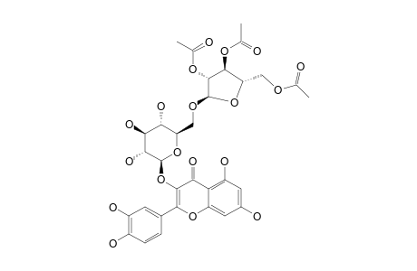 QUERCETIN-3-[2''',3''',5'''-TRIACETYL-ALPHA-L-ARABINOFURANOSYL-(1->6)-BETA-D-GLUCOPYRANOSIDE]