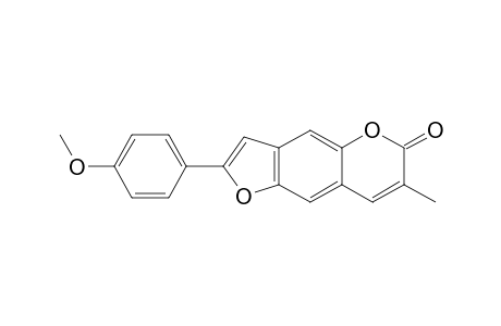 2-(4-Methoxyphenyl)-7-methyl-6-furo[2,3-g][1]benzopyranone