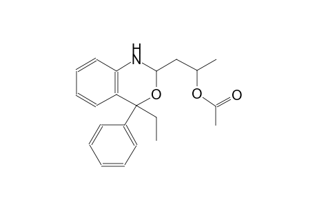 2H-3,1-benzoxazine-2-ethanol, 4-ethyl-1,4-dihydro-alpha-methyl-4-phenyl-, acetate (ester)