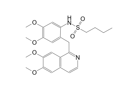 N-{2-[(6,7-dimethoxy-1-isoquinolinyl)methyl]-4,5-dimethoxyphenyl}-1-butanesulfonamide