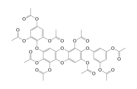 DIPHLORETHOHYDROXYCARMALOL-NONAACETATE;7-(3,5-DIACETOXYPHENOXY)-1,2,6,8-TETRAACETOXY-3-(2,4,6-TRIACETOXYPHENOXY)-DIBENZO-[1,4]-DIOXIN