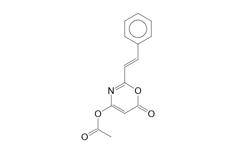 6-Oxo-2-[(E)-2-phenylethenyl]-6H-1,3-oxazin-4-yl acetate