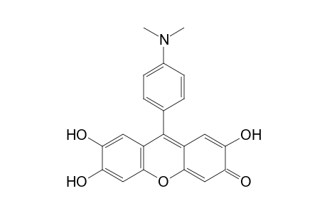 9-[p-(dimethylamino)phenyl]-2,6,7-trihydroxy-3H-xanthen-3-one