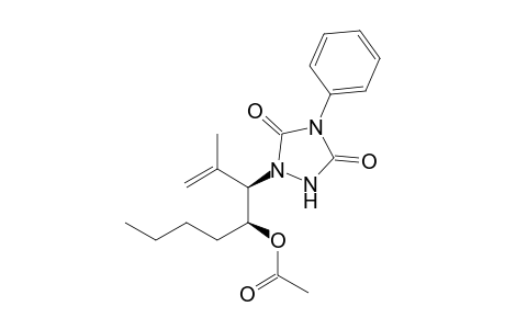 (3R*,4S*)-4-Acetoxy-2-methyl-3-(4'-phenyl-1',2',4'-triazolidine-3',5'-dion-1'-yl)-1-octene