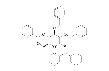 DICYCLOHEXYLMETHYL_2,3-DI-O-BENZYL-4,6-O-BENZYLIDENE-1-THIO-ALPHA-D-GLUCOPYRANOSIDE
