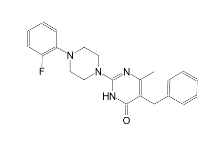 4(3H)-pyrimidinone, 2-[4-(2-fluorophenyl)-1-piperazinyl]-6-methyl-5-(phenylmethyl)-