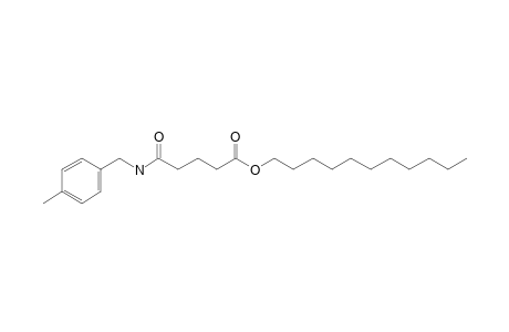 Glutaric acid, monoamide, N-(4-methylbenzyl)-, undecyl ester