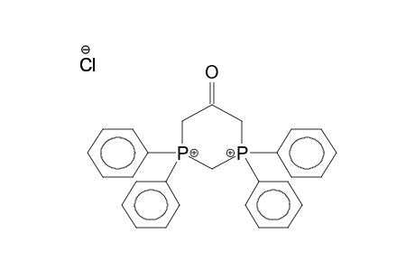 3,3,5,5-TETRAPHENYL-3,5-DIPHOSPHONIACYCLOHEXANONE DICHLORIDE, KETONE