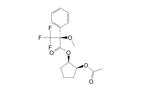 (1R,2S)-2-Acetoxycyclopentyl (S)-.alpha.-Methoxy-.alpha.-(trifluoromethyl)phenylacetate