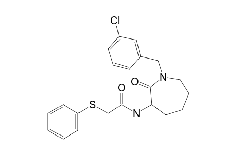 N-[1-(3-Chlorobenzyl)-2-oxoazepan-3-yl]-2-(phenylthio)acetamide