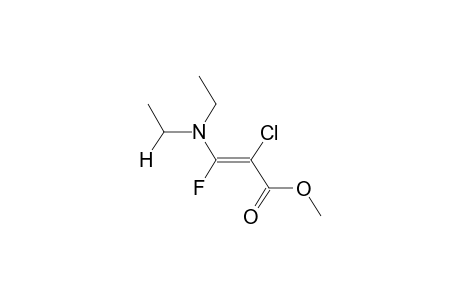 METHYL (E)-2-CHLORO-3-FLUORO-3-DIETHYLAMINOACRYLATE