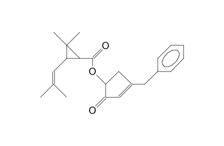 2,2-Dimethyl-3-(2,2-dimethyl-vinyl)-cyclopropanoic acid, 3-benzyl-5-oxo-cyclopent-3-en-1-yl ester