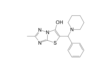 2-Methyl-6-{N-.alpha.-piperidinobenzyl]thiazolo[3,2-b]-1,2,4-triazol-5-ol