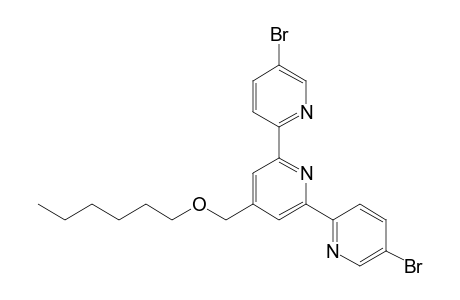 2,6-bis(5-bromanylpyridin-2-yl)-4-(hexoxymethyl)pyridine