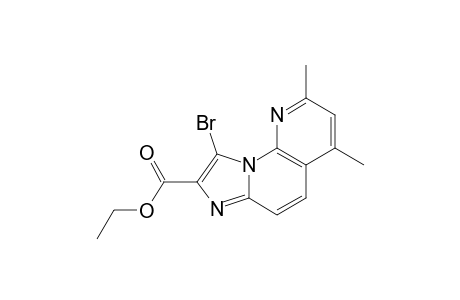 ETHYL-1-BrOMO-6,8-DIMETHYLIMIDAZO-[1,2-A]-[1,8]-NAPHTHYRIDINE-2-CARBOXYLATE