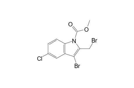 3-Bromo-2-(bromomethyl)-5-chloro-1-indolecarboxylic acid methyl ester