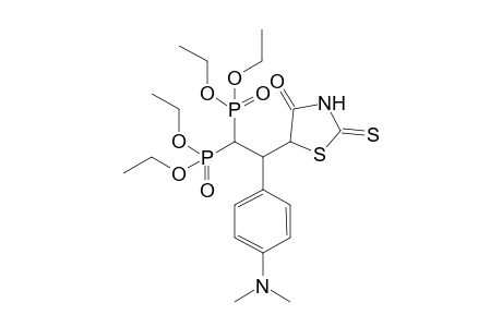 5-[2'-bis(Ethoxyphosphonato)-1'-(p-dimethylaminophenyl)ethyl]-4-oxo-(1,3)-(tetrahydro)thiazole-2-thione