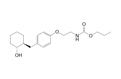 N-[2-[4-[[(1S,2R)-2-hydroxycyclohexyl]methyl]phenoxy]ethyl]carbamic acid propyl ester