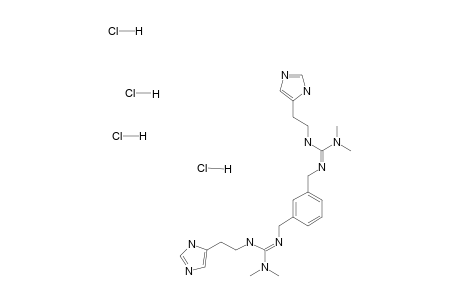 [N'-[3-[[[dimethylamino-(2-imidazol-3-ium-4-ylethylammonio)methylene]amino]methyl]benzyl]-N,N-dimethyl-carbamimidoyl]-(2-imidazol-3-ium-4-ylethyl)ammonium tetrachloride