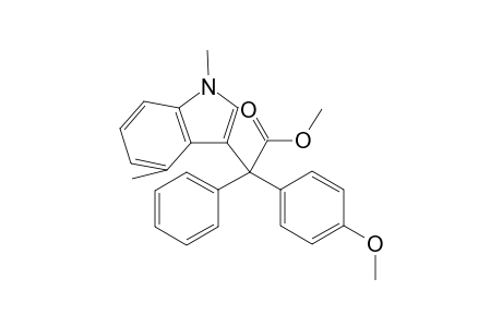Methyl 2-(1,4-dimethyl-1H-indol-3-yl)-2-(4-methoxyphenyl)-2-phenylacetate