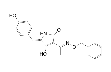(Z)-3-((E)-1-(benzyloxyimino)ethyl)-4-hydroxy-5-(4-hydroxybenzylidene)-pyrroline-2-one