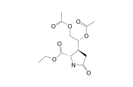 Ethyl (2R,3R)-3-[(S)-1,2-Diacetoxyethyl]-5-oxopyrrolidine-2-carboxylate