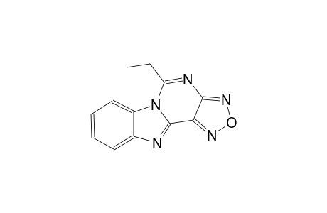 [1,2,5]oxadiazolo[3',4':4,5]pyrimido[1,6-a]benzimidazole, 5-ethyl-