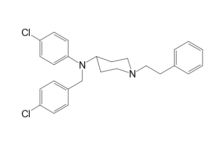 N-4-Chlorobenzyl-N-4-chlorophenyl-1-(2-phenylethyl)piperidin-4-amine