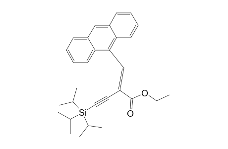 (E)-Ethyl 2-(anthracen-9-ylmethylene)-4-(triisopropylsilyl)but-3-ynoate