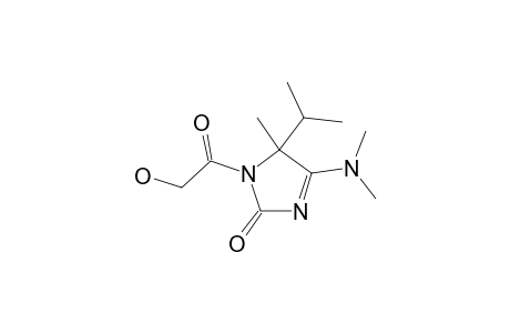 5-(Dimethylamino)-3,4-dihydro-3-(2-hydroxyacetyl)-4-isopropyl-4-methyl-2H-imidazol-2-one