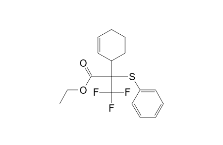 Ethyl 2-(2-cyclohexen-1-yl)-2-(phenylthio)-3,3,3-trifluoropropionate