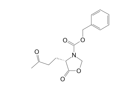 (4S)-3-Benzyloxycarbonyl-4-(3'-oxobutyl)oxazolidin-5-one