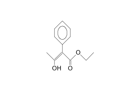 2-Phenyl-3-hydroxy-2-butenoic acid, ethyl ester
