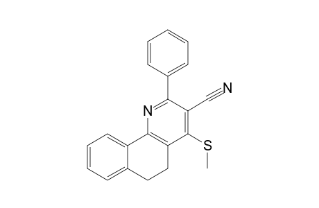 Benzo[h]quinoline-3-carbonitrile, 5,6-dihydro-4-(methylthio)-2-phenyl-