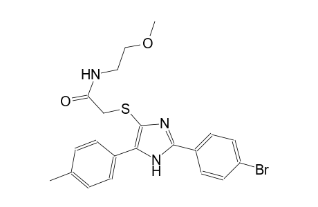 acetamide, 2-[[2-(4-bromophenyl)-5-(4-methylphenyl)-1H-imidazol-4-yl]thio]-N-(2-methoxyethyl)-